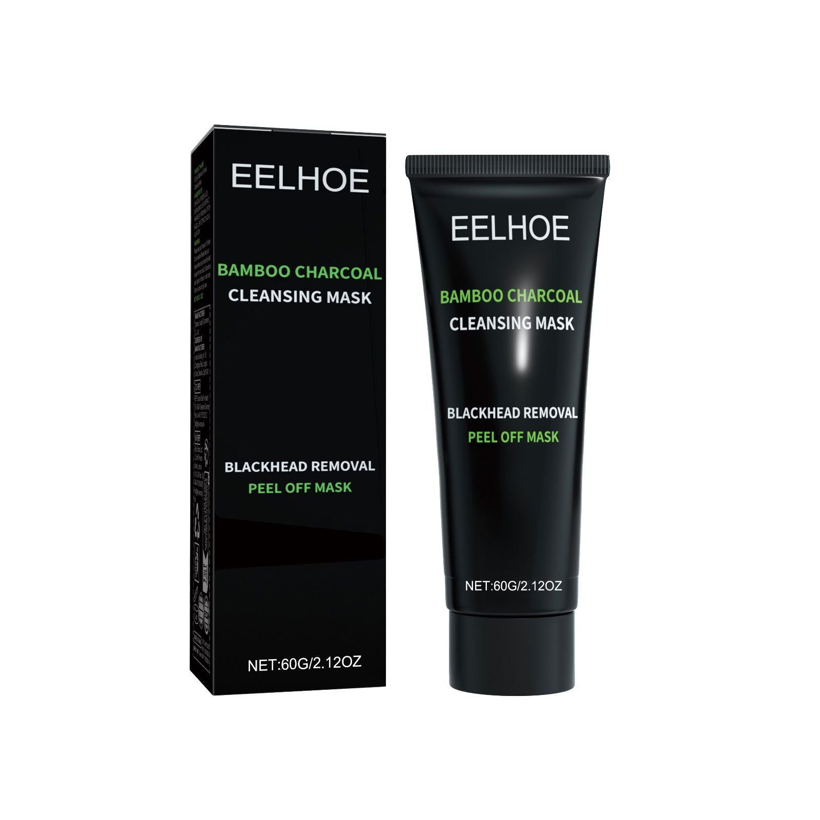 Eelhoe Bamboo Charcoal Cleansing Mask packaging on a white background
