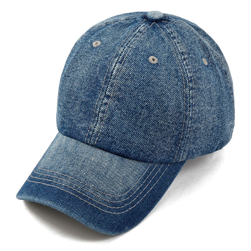 Denim canvas cap styled for a relaxed everyday outfit