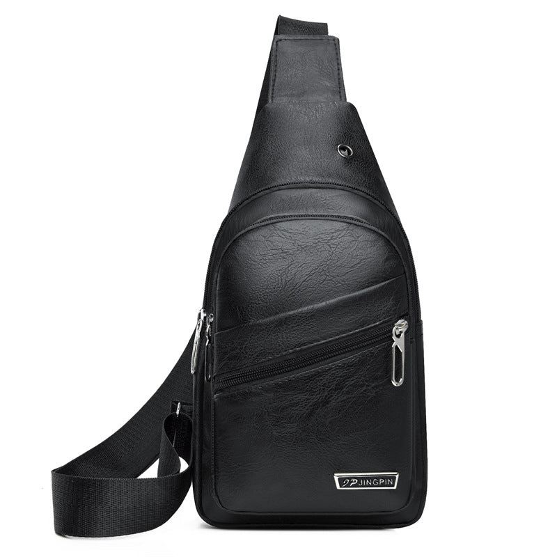 Side view of waterproof crossbody bag design