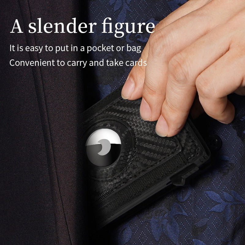 Slim card holder wallet for carrying essential cards