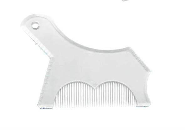 White comb on a white background
