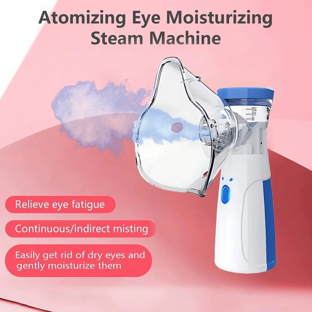 Compact facial steaming device for a home skincare station