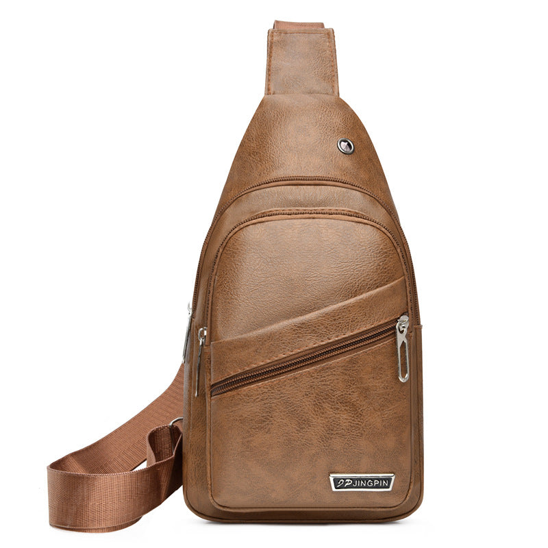 Waterproof crossbody bag styled for casual everyday wear