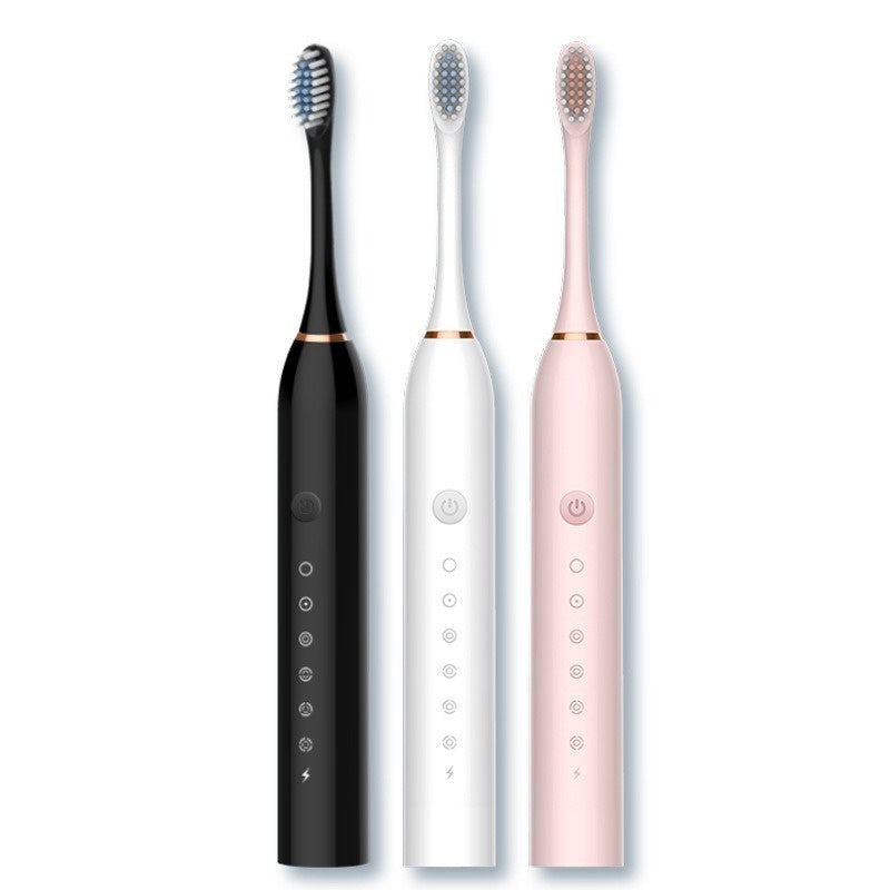 Electric toothbrush for a morning and nighttime oral-care routine