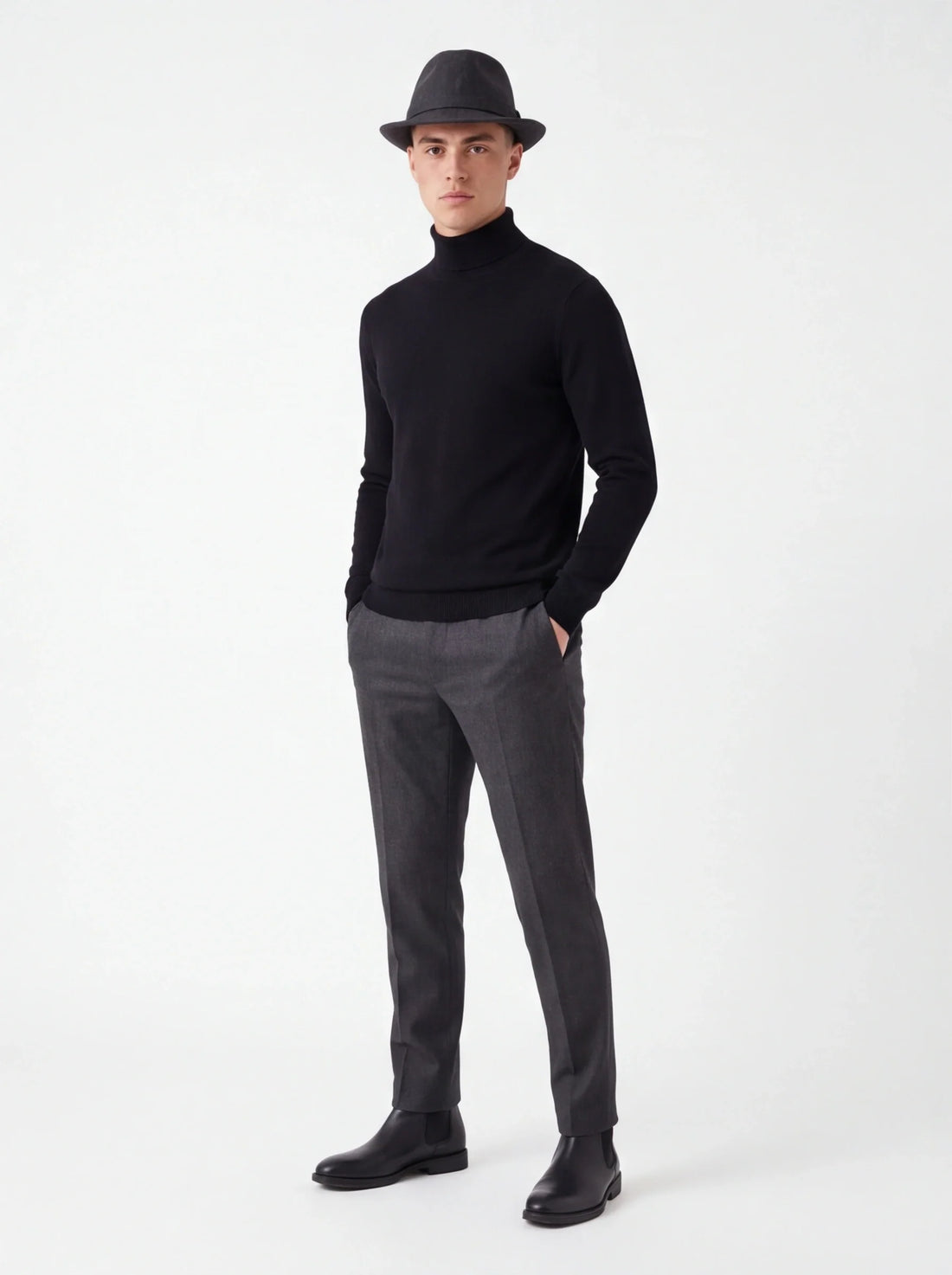 Wool Flat Cap for Men