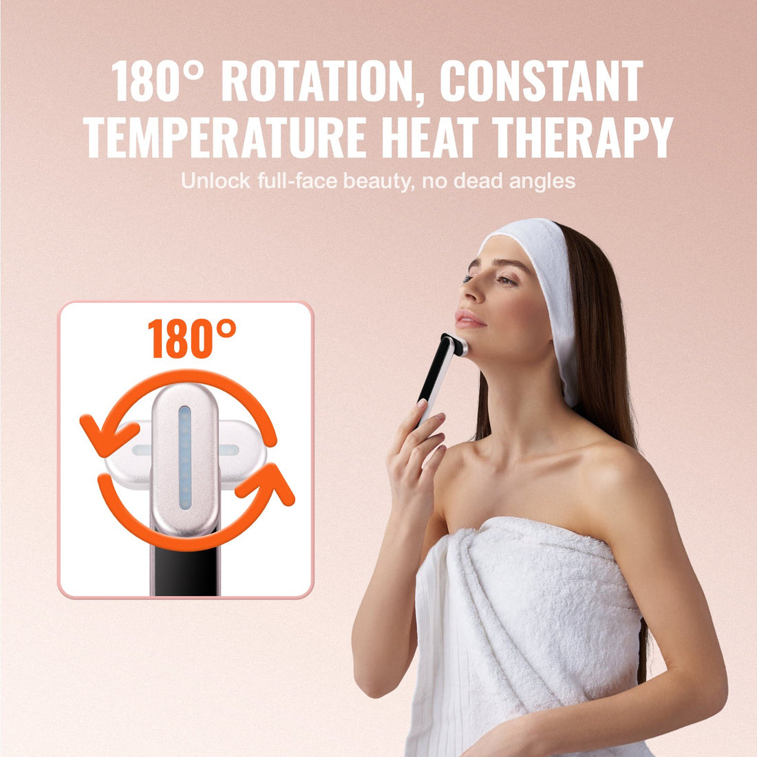 Handheld facial treatment device for personal beauty care