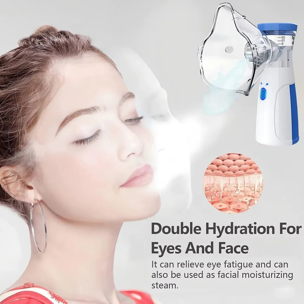 Ionic facial steamer arranged with skincare essentials