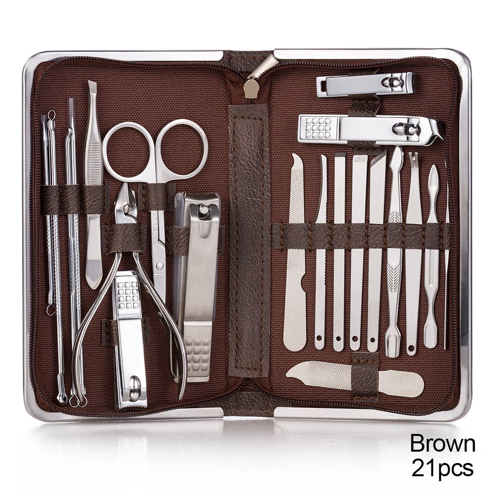 Nail grooming set with multiple personal-care tools