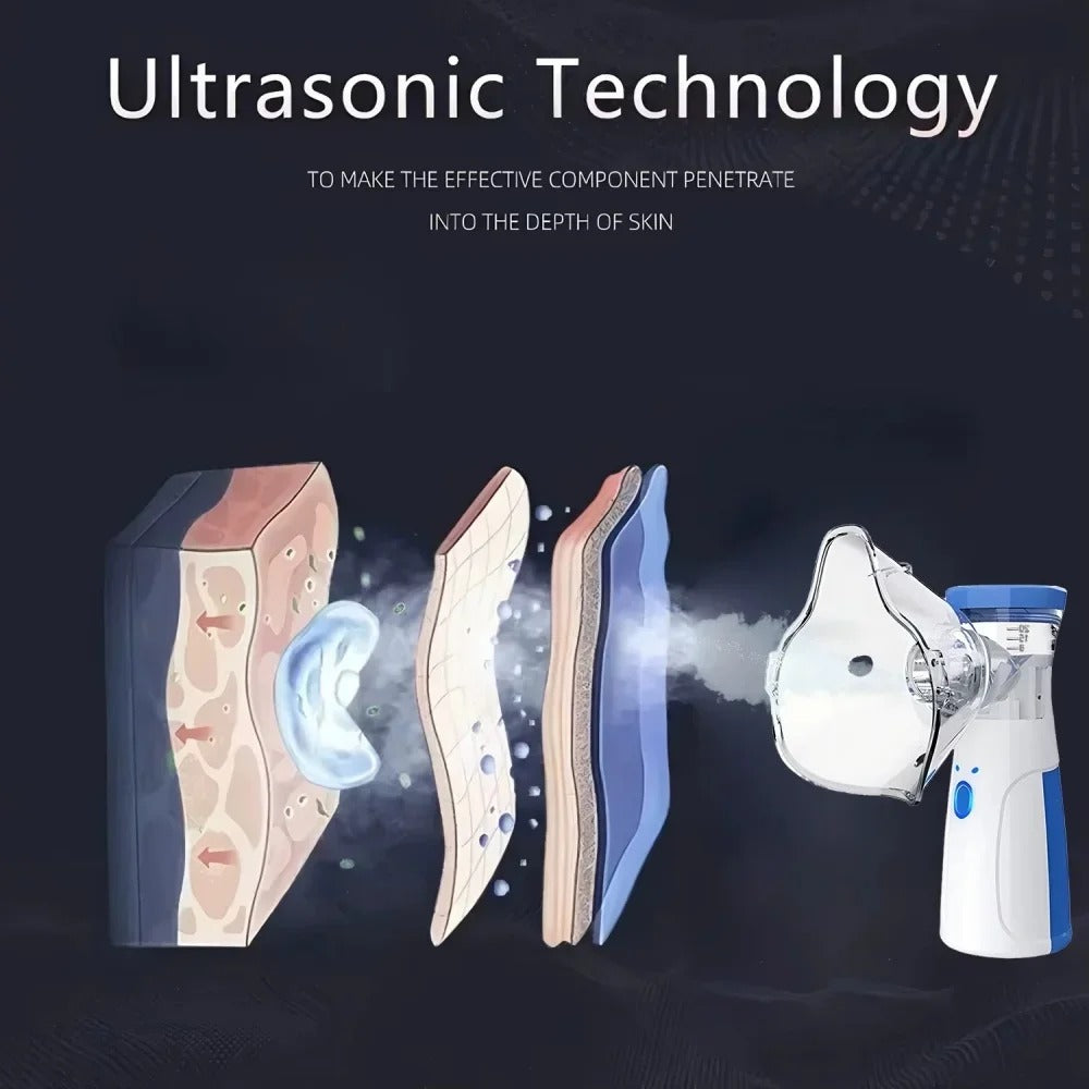 Close-up of a nano ionic facial steamer device