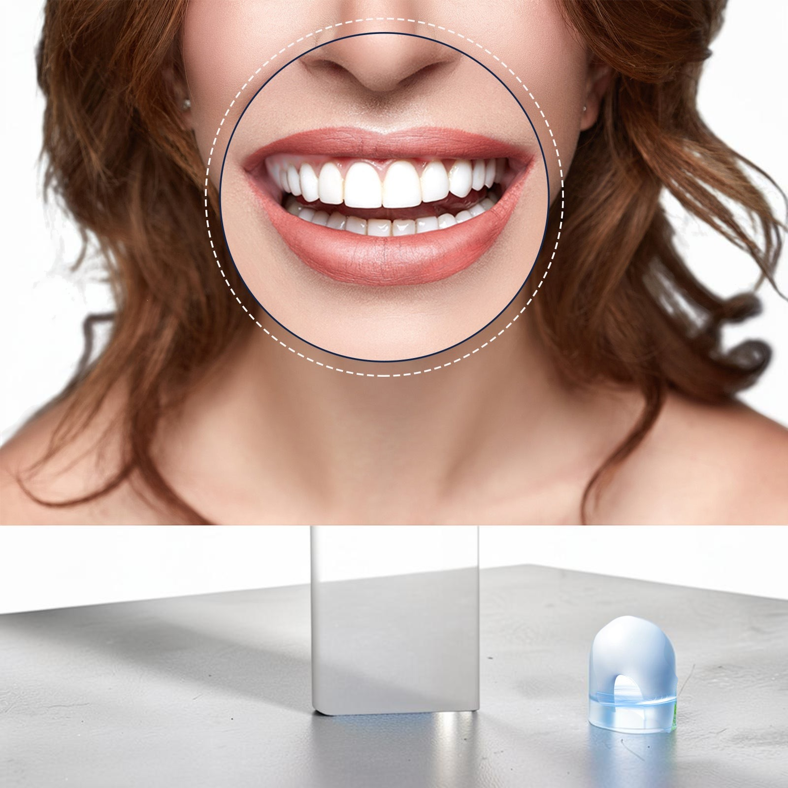 TheGromify natural teeth whitening pen for gentle enamel brightening with propolis, chamomile, and mint ingredients.