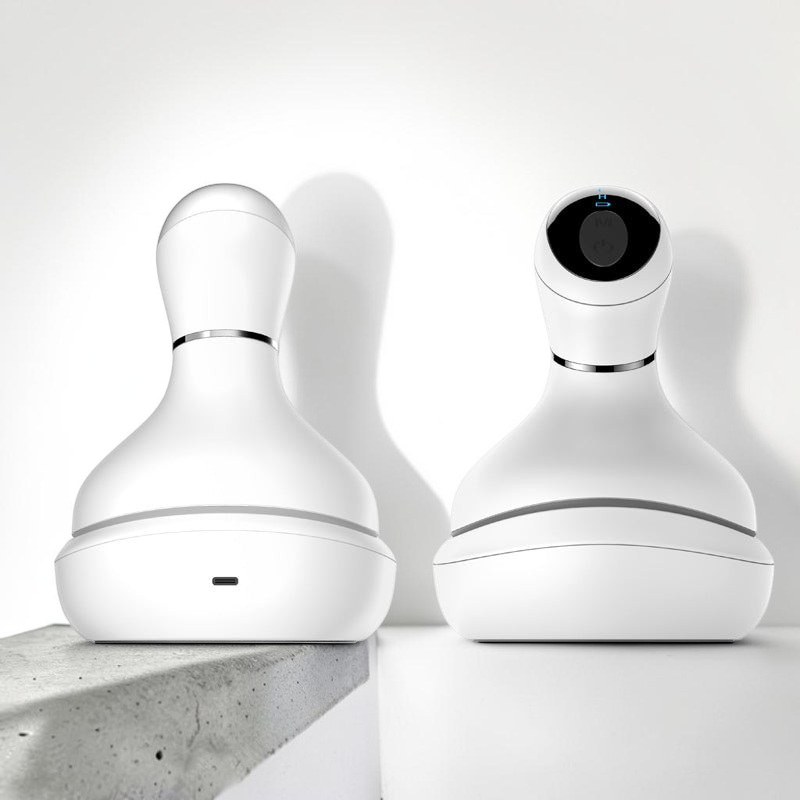 TheGromify wireless electric scalp massager with white ergonomic design and 3D kneading nodes for hair health.