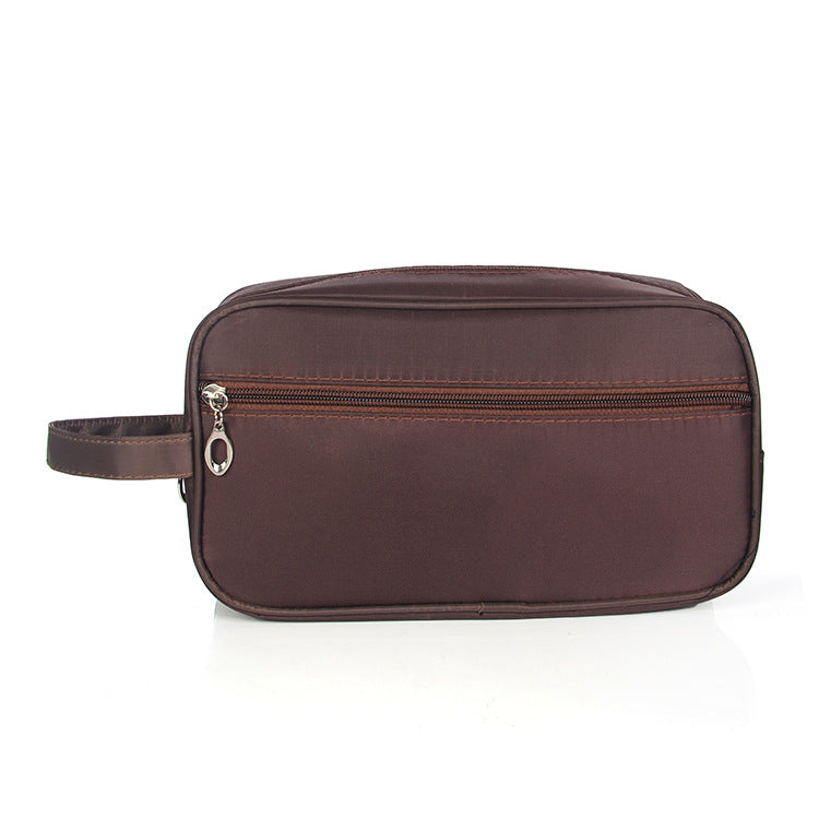 Compact toiletry organizer bag for overnight stays
