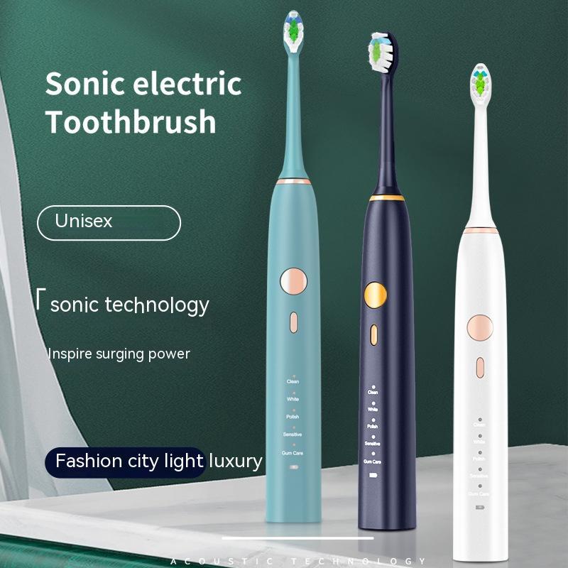 Wireless charging sonic toothbrush for daily oral care